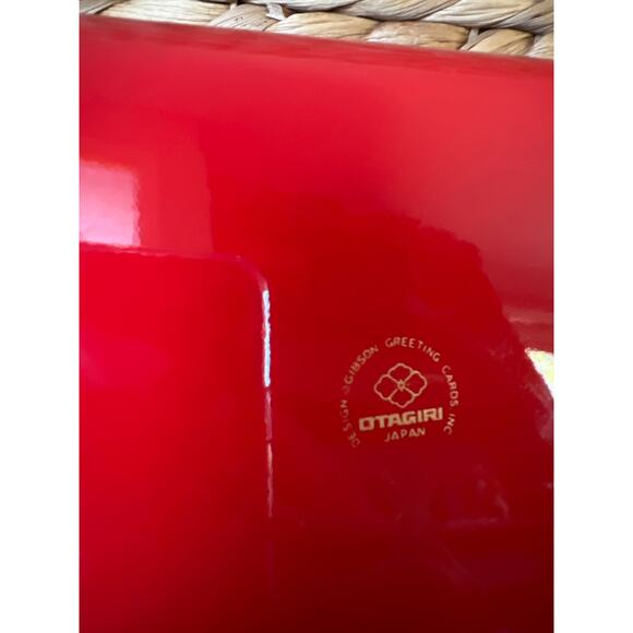 Otagiri made in Japan: Gold & Red Christmas Tree Coasters & Tray - Picture 8 of 8